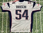 Rare Authentic Reebok Teddy Bruschi New England Patriots Silver Jersey 54
