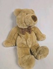 Animal Alley  commonwealth Brown Bear W bow Plush Hughbert 12 Inches Brown Nose