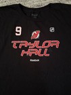 Nhl T-shirt New Jersey Devils Taylor Hall Black Reebok Size Men   s 2xl
