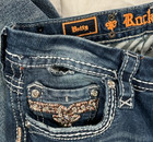 Women s Stretch Bling Rock Revival Betty Skinny Mid Rise Jeans Size 31