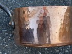 Heavy Gauge Vintage Hand Hammered Copper Sauce Pot W Tin Lining Made In France