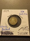 1839 Seated Liberty Half Dime 5c Ungraded Choice 90  Silver Coin 