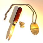 Vintage    wenger Delemont 1949 Swiss  army  pocket Knife   mod 1908   4 El   2 Bonus