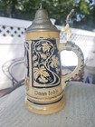 Vintage Small About 6  Lidded German Beer Stein Made In Germany   2747         2