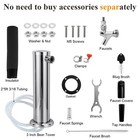 Beer Tower Single Tap Draft Beer Tower  Stainless Steel Keg Tower  3  Tap Tow   