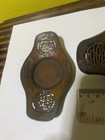 5 Japanese Vintage Tin  Tea Saucers  Traditional Boat-like Contour 