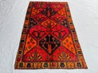 5x8 Antique Turkish Hand Knotted Tribal Wool Rug  Geometric Medallion Rare Rug
