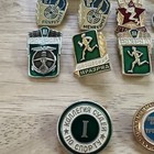 Vintage 32 Ussr Russian Soviet Union Military Dress Pins  Sports Medals 