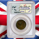 Great Britain 1723 Farthing Pcgs Au55 - Top Pop  - Gbs027