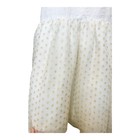 Pottery Barns Baby Crib Skirt Gold Dot Tulle Sparkle 