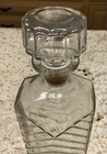Vtg Bar Heavy Glass Decanter Scotch Brandy Or Bourbon Beautiful Condition 12   