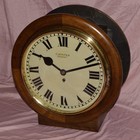 Antique English Chain Fusee Gallery Clock With Rare Double-sided Dial  Serviced 