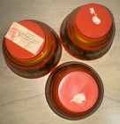 3 Vintage Russian Khokhloma Hand-painted Black Red   Gold Lacquered Wooden Bowls