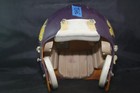 Vtg 1985 Game Used Maxpro Solid Shell Max Pro Adult Football Helmet W Pads Rare