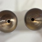 Macbeth-evans Vintage American Sweetheart Sherbet Cups W  Metal Holders-set Of 2