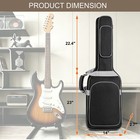 Electric Bass Guitar Bag 12mm Sponge Soft Padded Gig Case Waterproof Black Gray