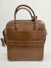 Genuine Leather Laptop Briefcase Brown     Business Bag Large Office Travel Bag