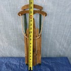 Vintage 19    Wooden Flexible Sled Wall Hanging Winter Snow Holiday Decoration