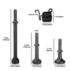 4pcs Smoothing Pneumatic Air Hammer Bits  Air Chisel Drill Bit Kit With Spring