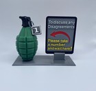 Hr Complaint Department Office Sign Desktop Gag Gift Grenade Disagreements