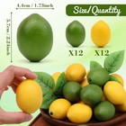 Artificial Lemons Limes 24pcs Mini 2 2  Fake Fruit Home Party Bathroom Decor