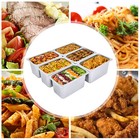 6 Pack 1 4 Size 6  Deep Stainless Steel Steam Prep Table Hotel Buffet Food Pan