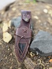 10    Custom Handmade 5  Fixed Blade Leather Sheath Vertical Knife Case Holster