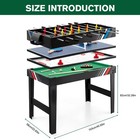 40  4-in-1 Multi Combo Game Table Foosball Soccer Billiards Pool Hockey For Kids