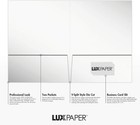 9  X 12  Presentation Folders   Two Pocket   White Gloss   14pt  Cover   25 Qty