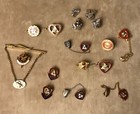15 Piece Lot Of Wotm   Pap Women Of The Moose Vintage Pins  Some Sterling Silver