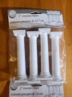 Vintage 1998 Wilton 3    5  Grecian Pillars For Cake Decorating 2 X 4 Packs New 