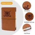 Bairbre Golf Scorecard Book Leather Journal Notebook With Small  Brown