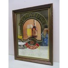 Vintage Signature Stroh Bar Mirror Wood Framed Beer Sign Arched