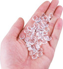 200pcs 10mm Glass Cabochons Round Clear Cabochons Dome Tiles For Earring Necklac