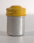 Vintage Kodak Metal Film Canister Yellow Lid Camera Film Container
