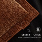 Decorative Chenille Luxury Throw Pillow Covers With Wide Edge  Textured Lumba   