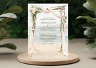Personalized Beach Arbor Wedding Invitations Digital Or Printed  price For 50 