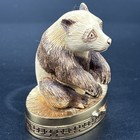 Scarce 1984 Estee Lauder Panda Compact W Cinnabar Solid Perfume