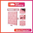 Tinlade 30 Pcs 3d Wall Panels Peel And Stick Wallpaper Foam  Elegant Pink
