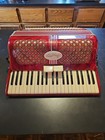 Pre-owned Antique Vintage Maggini Accordion With Case Made In Italy Red 
