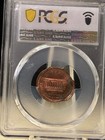 2000 Mint Error 1 Cent Pcgs Ms 63rd Double Strike 2nd 7  Off-center Indent Coin