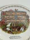 Antique 1911 Calendar Plate  Sterling  Colo  H  B  Swedlund Implements  Hardware