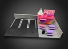 Ho Scale Slot Car Ice Cream Shop Diroama