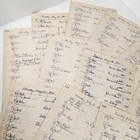 7 Vintage Ledger Pages 1950s Handwritten Accounts Ledger Sheets Paper Ephemera P