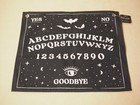 Ouija Board Flag Banner Tapestry Black Fabric Wall Decor Goth Punk Paranormal