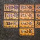 New York Bus License Plate Lot Of Ten Plates 10 - Expired Vintage