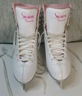 Jackson Softskate Women   s Size 8 White Pink Figure Ice Skates