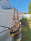 Antique Model Boat  Hand Carved Mid 1800 s 