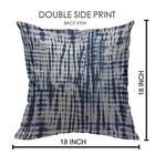 Throw Pillow Covers White Shibori Indigo Blue Tie Dye Pattern Navy Batik 