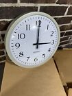 1882a Edwards 12 Inch Wall Clock 120v Ac Wired Gray  Clock 3 Wire Grounded Plug